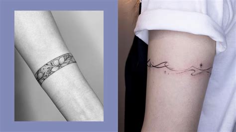 minimalist armband tattoo designs.